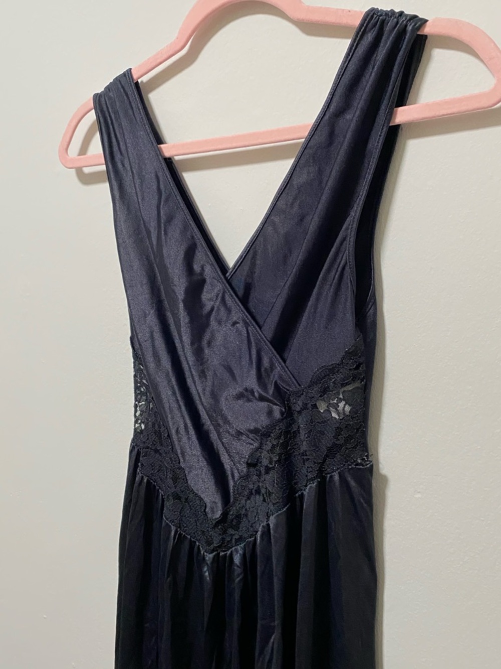 GORGEOUS Vintage 80s/90s Elegant Sheer Goth Whimsygoth Lace Maxi Lingerie Dress - Picture 3 of 8